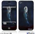 iPhone 4S Decal Style Vinyl Skin - Kathy Gold - Blood Flowers