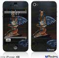 iPhone 4S Decal Style Vinyl Skin - Kathy Gold - Fallen Angel 1