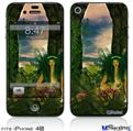 iPhone 4S Decal Style Vinyl Skin - Kathy Gold - Recharging Fairy 1